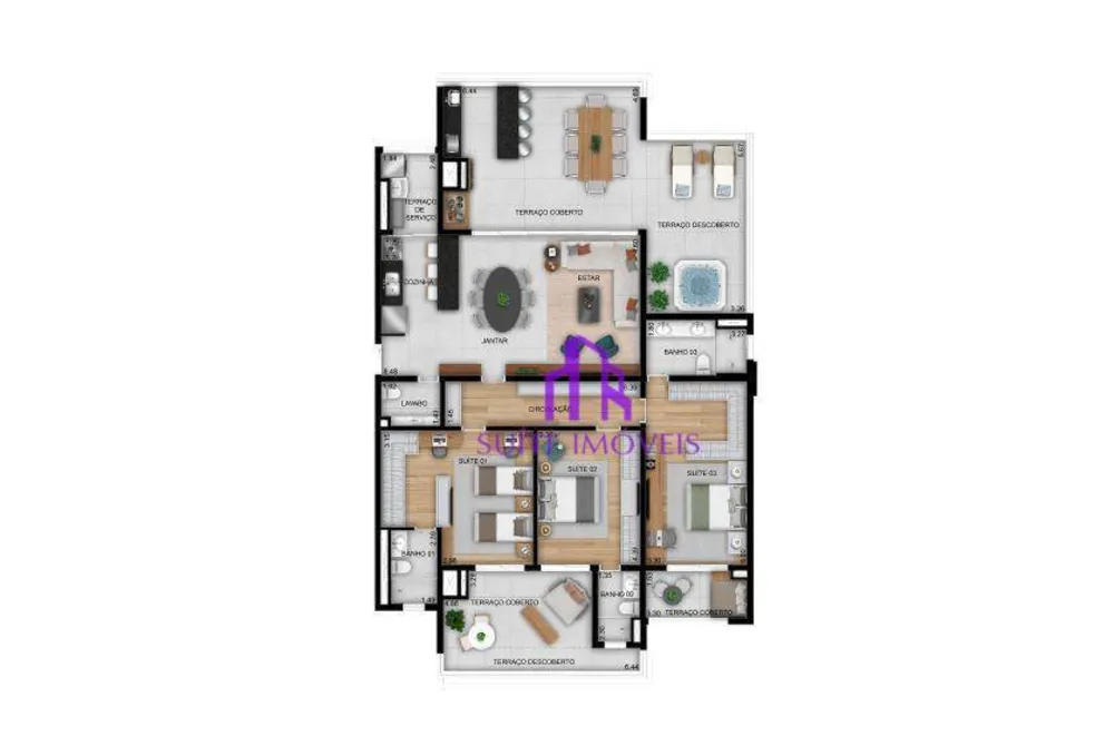 Apartamento, 3 quartos, 89 m² - Foto 1