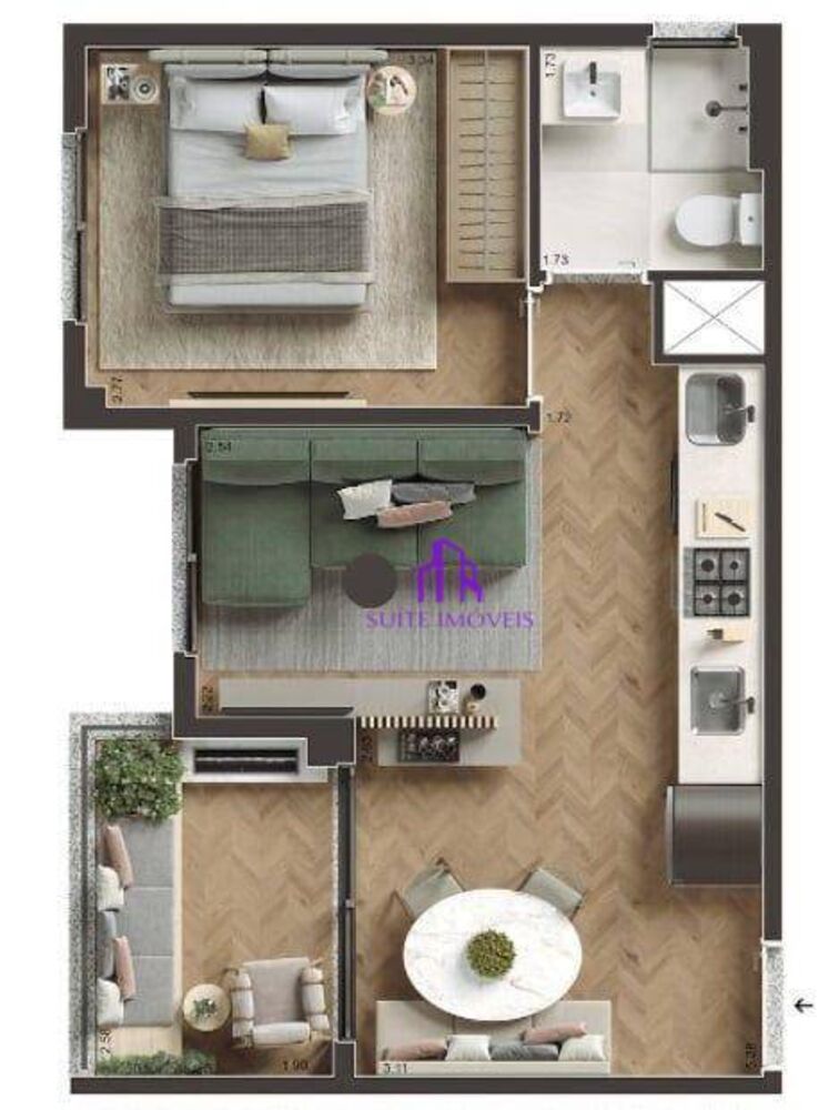 Apartamento, 2 quartos, 39 m² - Foto 5