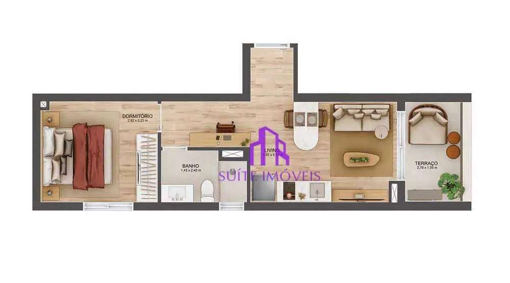 Apartamento, 1 quarto, 37 m² - Foto 4
