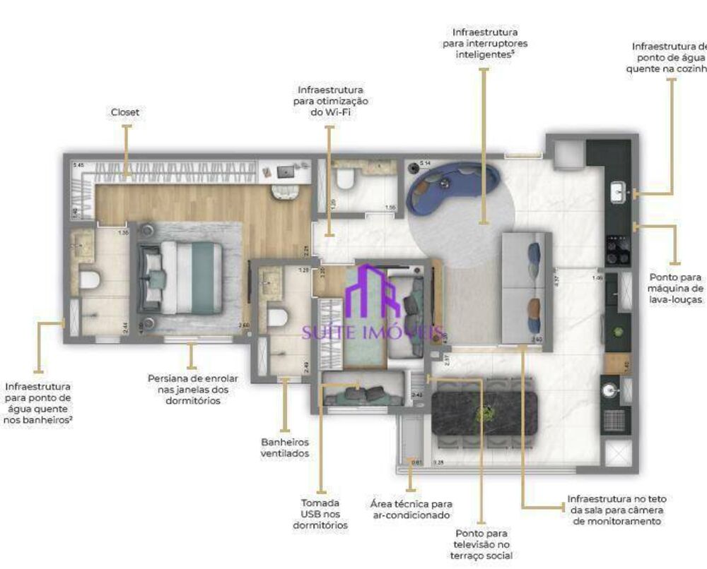 Apartamento, 3 quartos, 126 m² - Foto 7