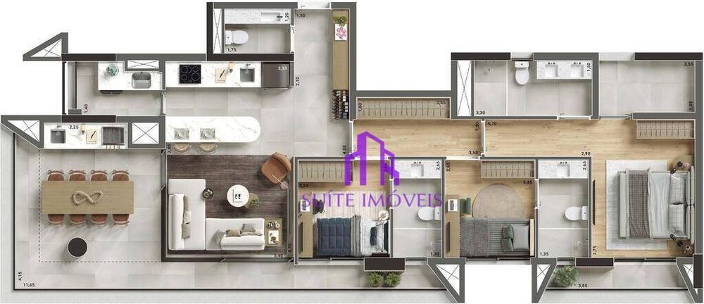 Cobertura, 2 quartos, 146 m² - Foto 3