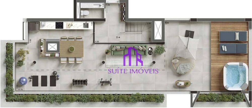 Cobertura, 2 quartos, 146 m² - Foto 1