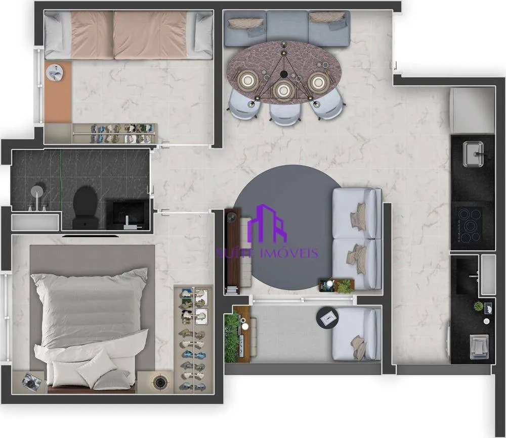 Apartamento, 2 quartos, 39 m² - Foto 1