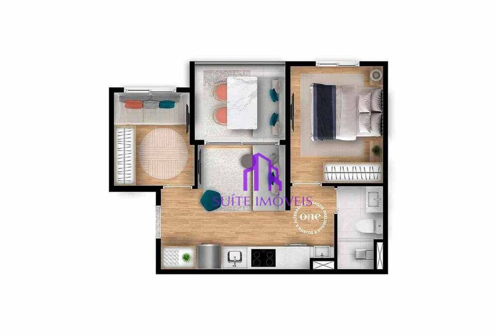 Apartamento, 2 quartos, 37 m² - Foto 2