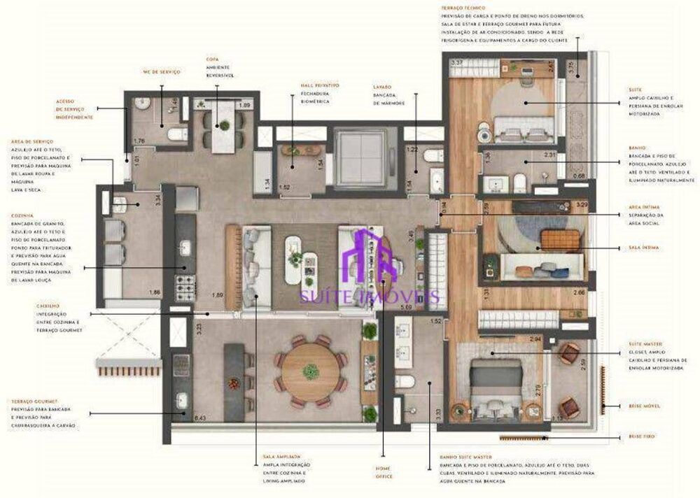 Apartamento, 2 quartos, 94 m² - Foto 2