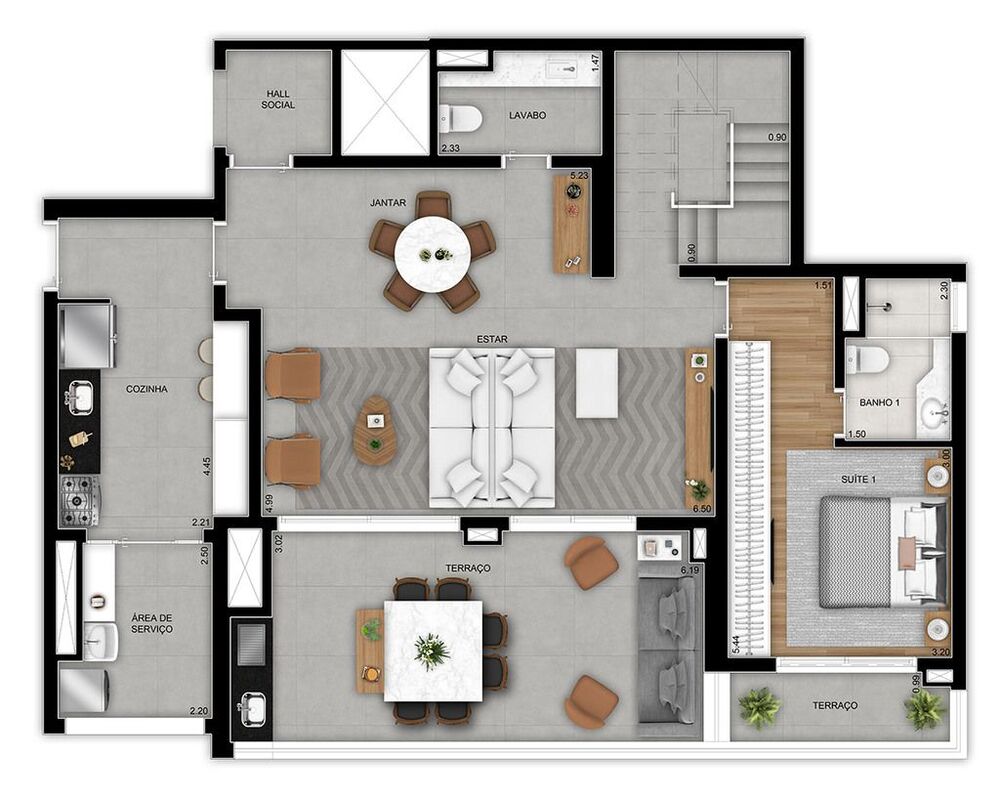 Apartamento, 3 quartos, 206 m² - Foto 3