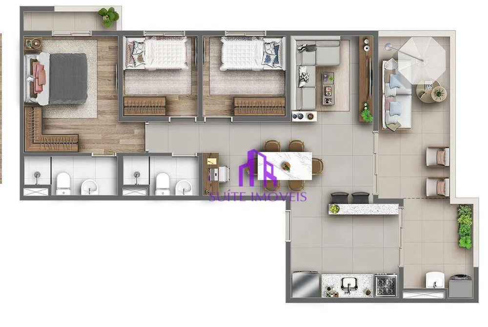Apartamento, 2 quartos, 78 m² - Foto 4