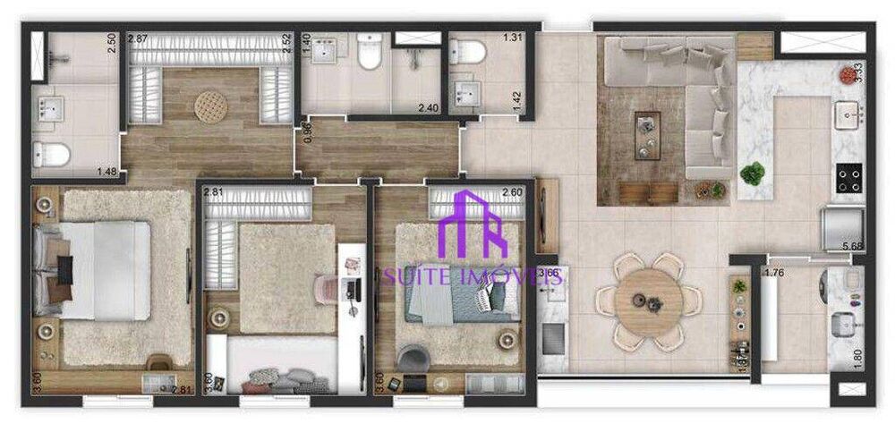 Apartamento, 2 quartos, 75 m² - Foto 10