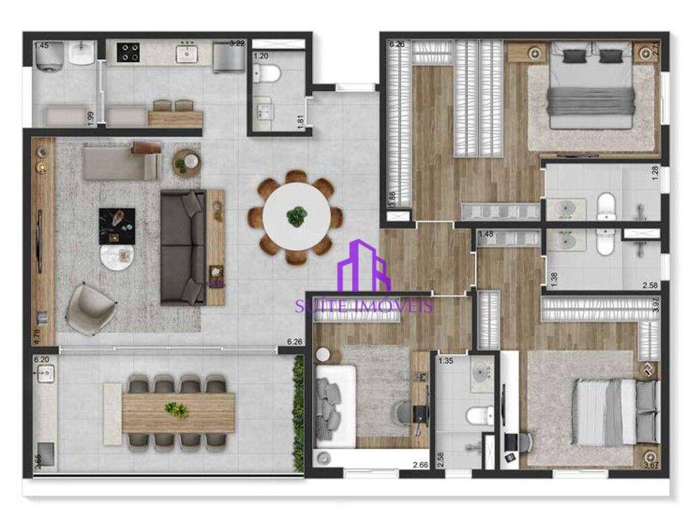 Apartamento, 2 quartos, 75 m² - Foto 3
