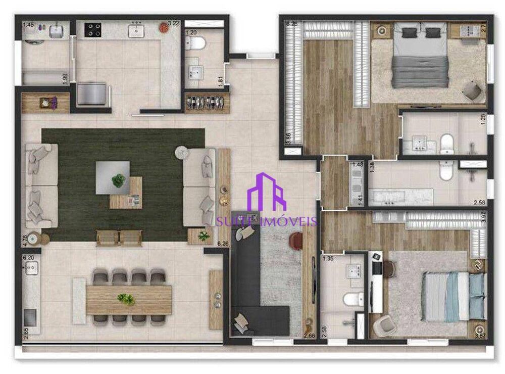 Apartamento, 2 quartos, 75 m² - Foto 1