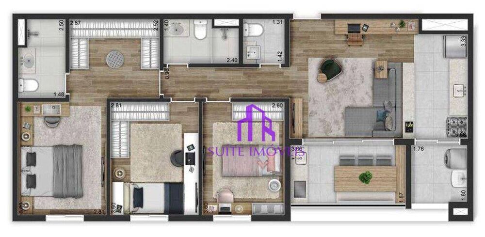 Apartamento, 2 quartos, 75 m² - Foto 5