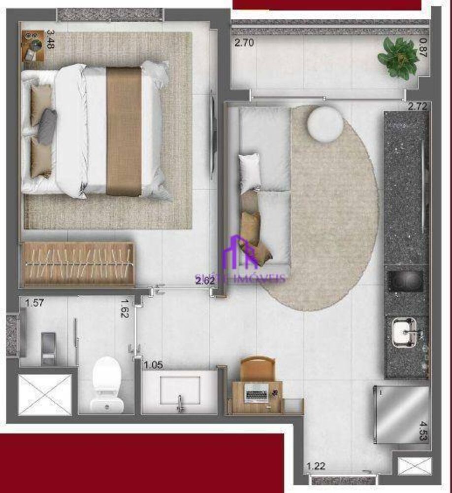 Apartamento, 2 quartos, 39 m² - Foto 1