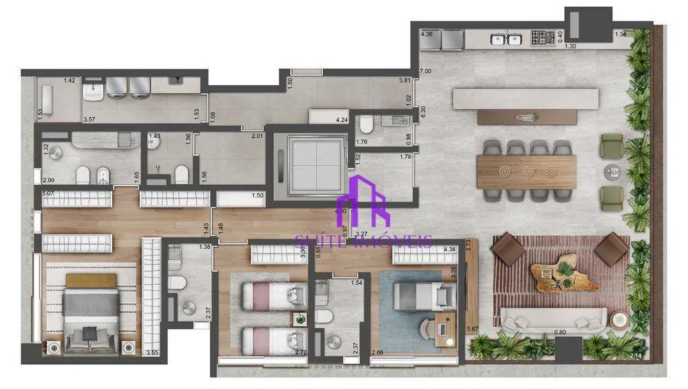 Cobertura, 4 quartos, 350 m² - Foto 4