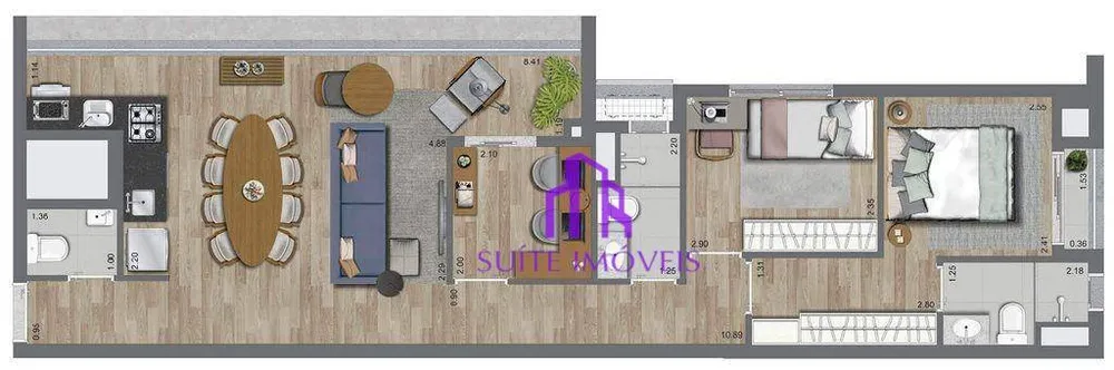Apartamento, 3 quartos, 70 m² - Foto 3