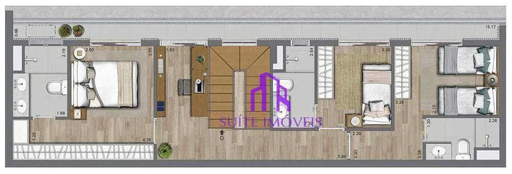 Apartamento, 3 quartos, 70 m² - Foto 1