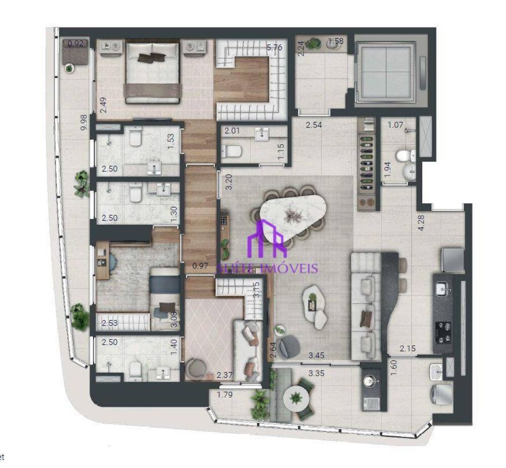 Apartamento, 3 quartos, 288 m² - Foto 8