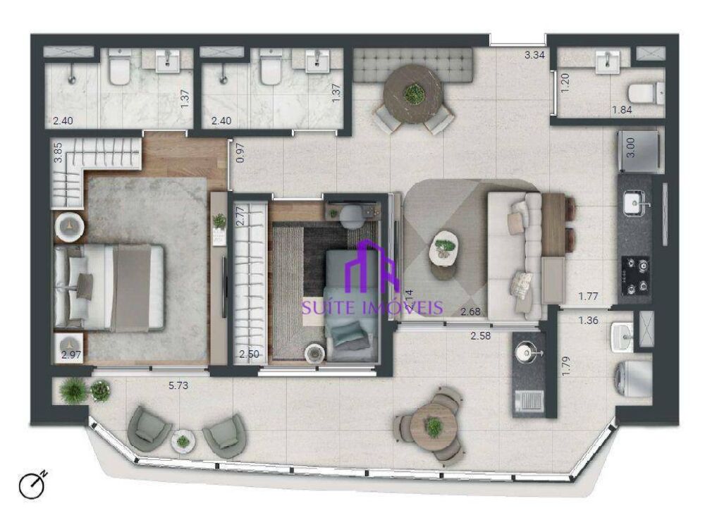 Apartamento, 3 quartos, 288 m² - Foto 6