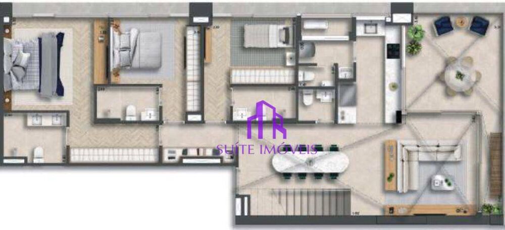 Apartamento, 3 quartos, 134 m² - Foto 2