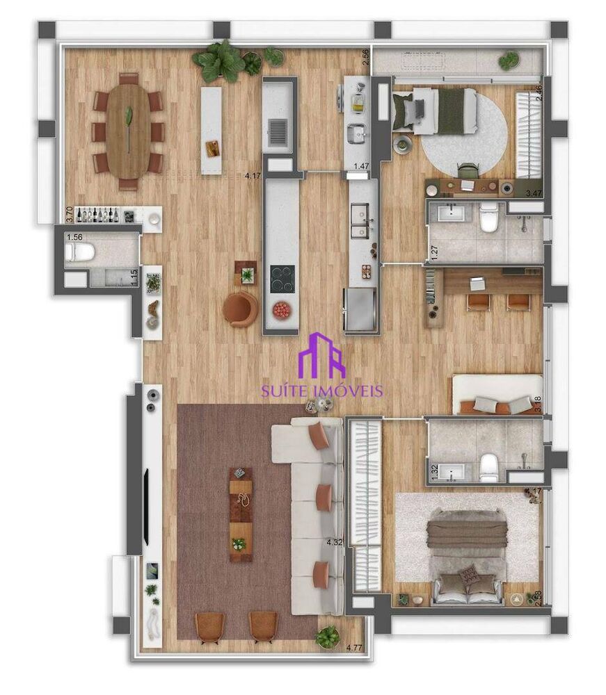 Apartamento, 2 quartos, 94 m² - Foto 8