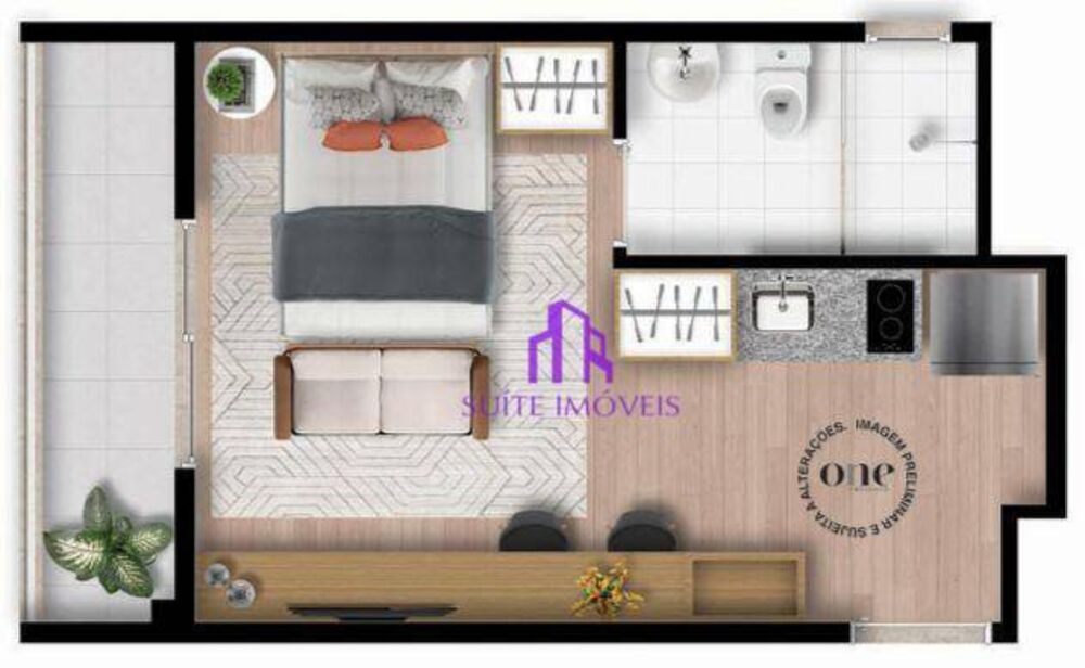 Kitnet-Studio, 25 m² - Foto 12