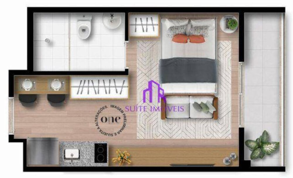 Kitnet-Studio, 25 m² - Foto 13