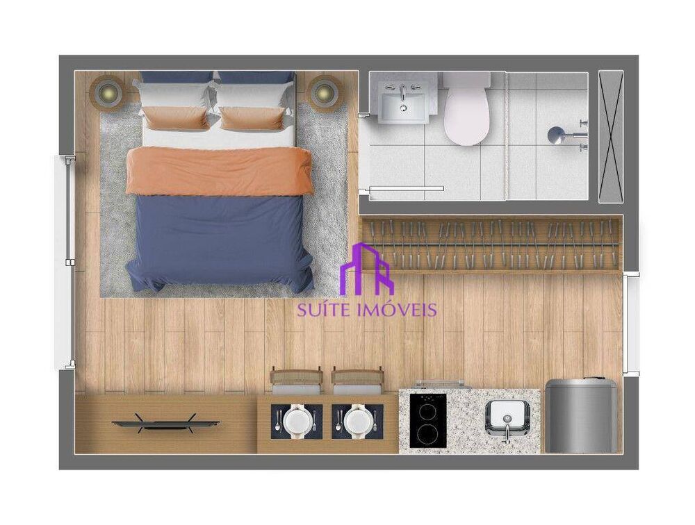 Apartamento, 1 quarto, 27 m² - Foto 5