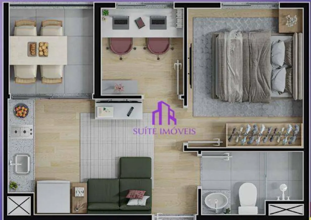 Apartamento, 2 quartos, 35 m² - Foto 1