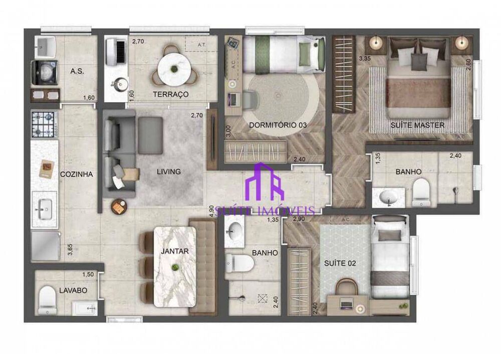 Apartamento, 2 quartos, 154 m² - Foto 15
