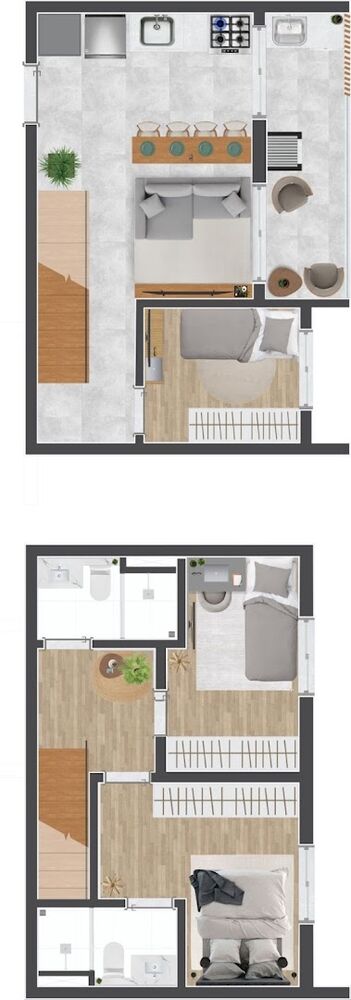 Apartamento, 2 quartos, 55 m² - Foto 2