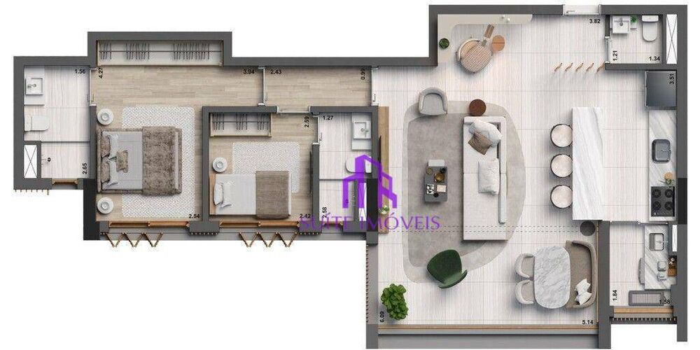 Apartamento, 3 quartos, 132 m² - Foto 5