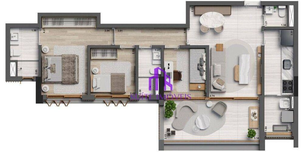 Apartamento, 3 quartos, 132 m² - Foto 4