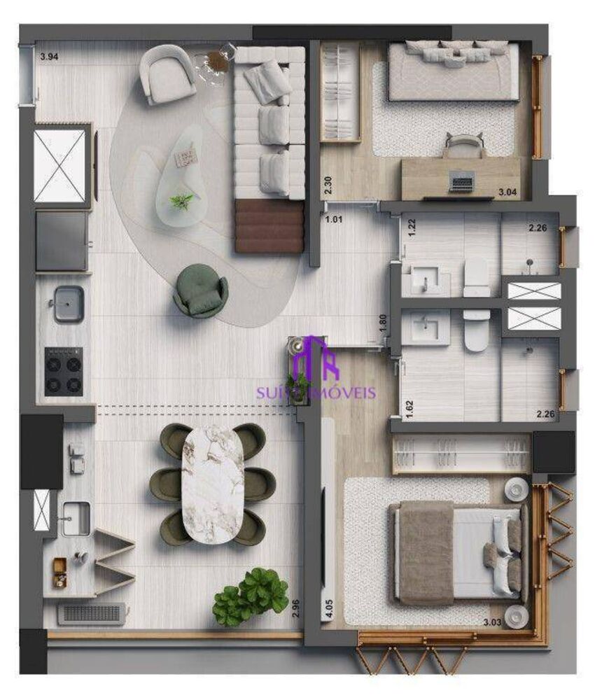 Apartamento, 3 quartos, 132 m² - Foto 8