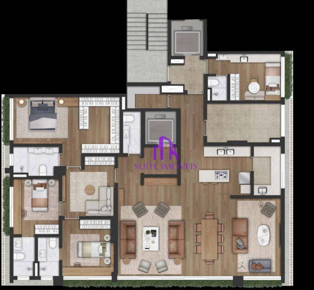 Apartamento, 3 quartos, 210 m² - Foto 2