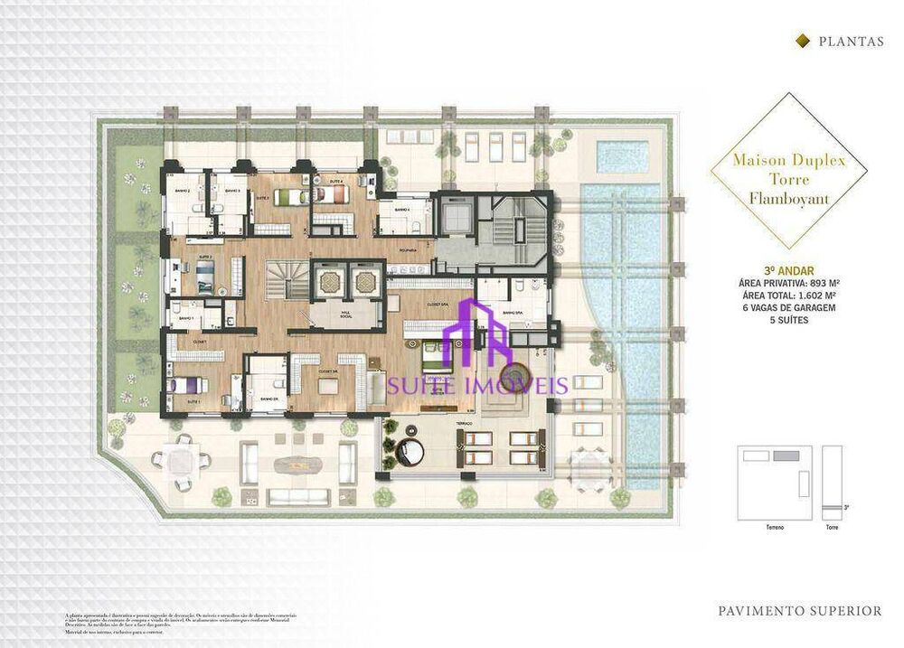 Apartamento, 3 quartos, 275 m² - Foto 1