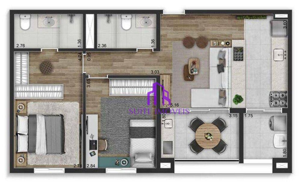 Apartamento, 3 quartos, 150 m² - Foto 11