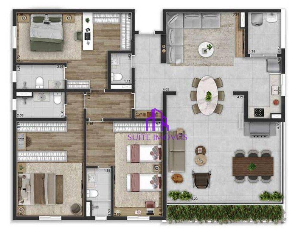 Apartamento, 3 quartos, 150 m² - Foto 8