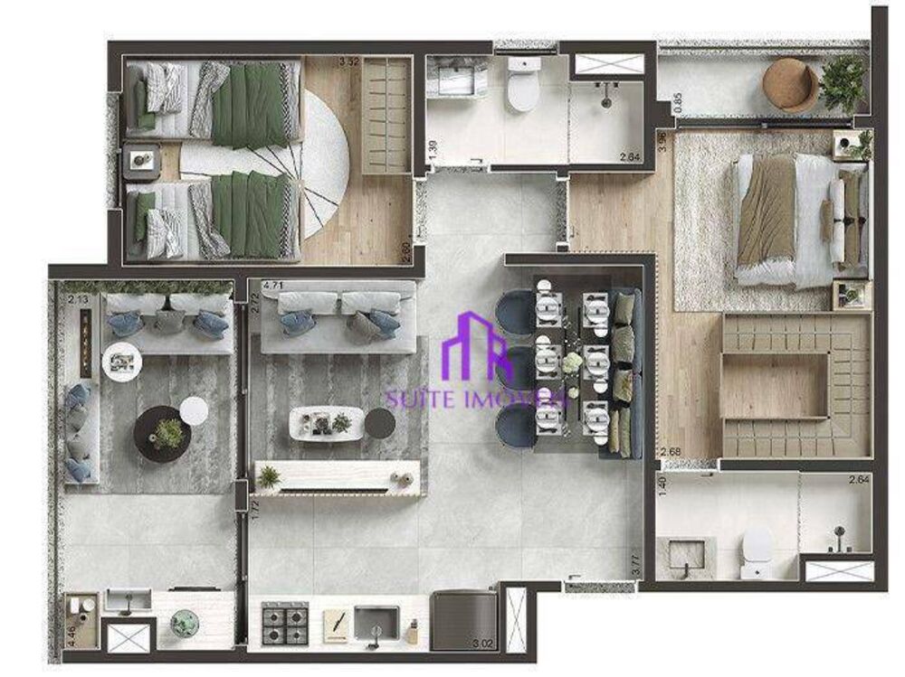 Kitnet-Studio, 28 m² - Foto 2