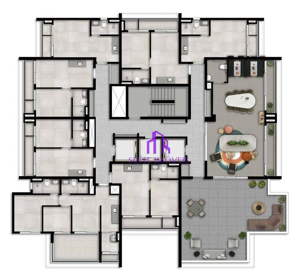 Apartamento, 2 quartos, 56 m² - Foto 2