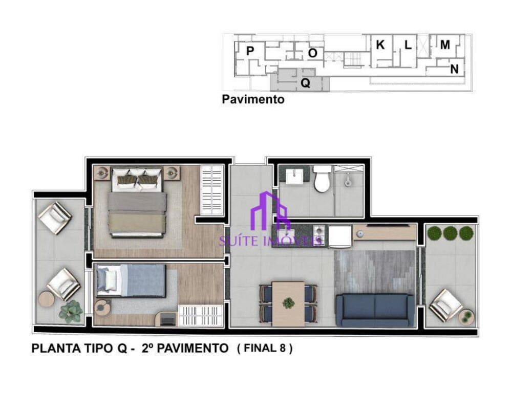 Apartamento, 2 quartos, 49 m² - Foto 7