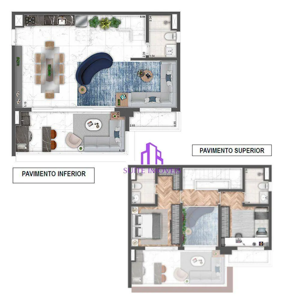 Apartamento, 1 quarto, 52 m² - Foto 2