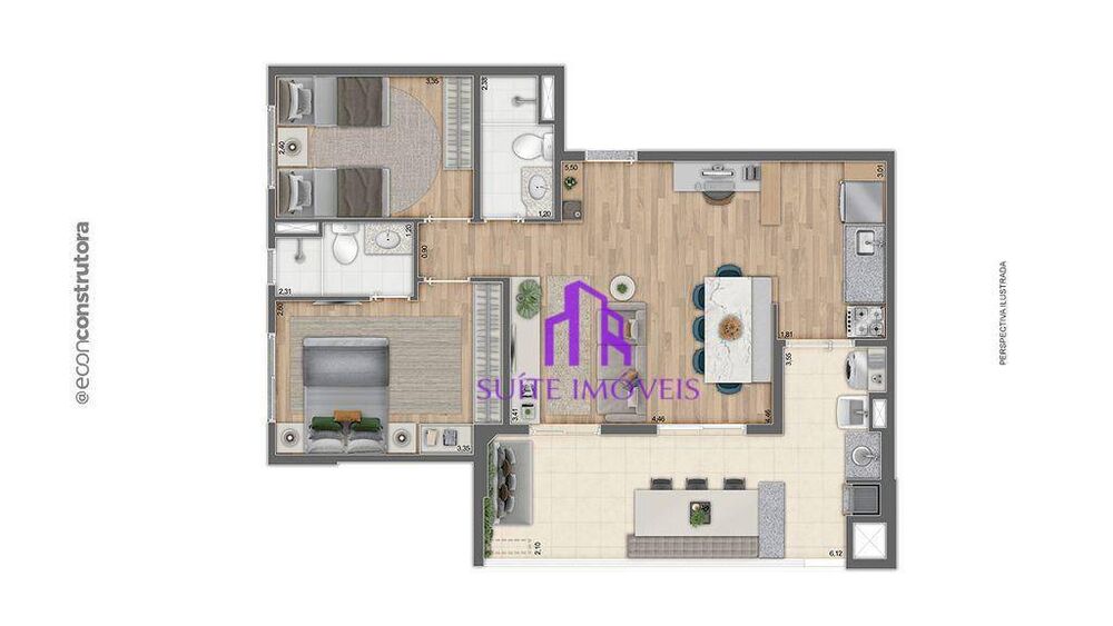 Apartamento, 2 quartos, 54 m² - Foto 19