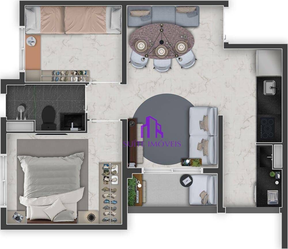 Apartamento, 1 quarto, 29 m² - Foto 1
