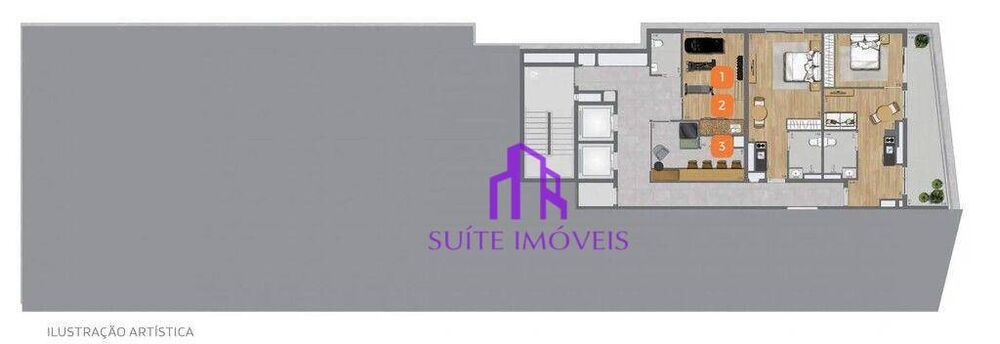 Kitnet-Studio, 47 m² - Foto 3