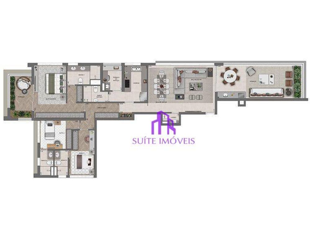 Apartamento, 3 quartos, 265 m² - Foto 1