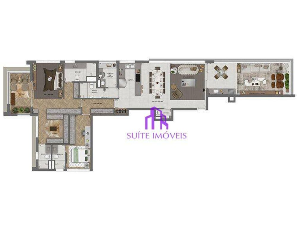 Apartamento, 3 quartos, 265 m² - Foto 2
