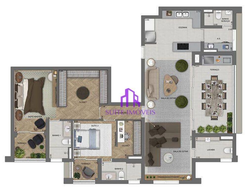 Apartamento, 3 quartos, 265 m² - Foto 4