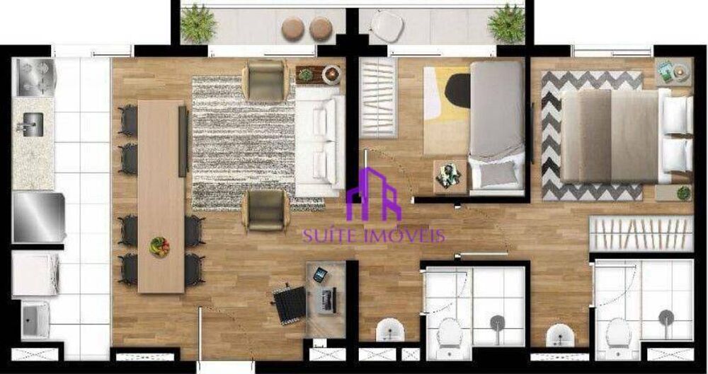 Apartamento, 2 quartos, 39 m² - Foto 1