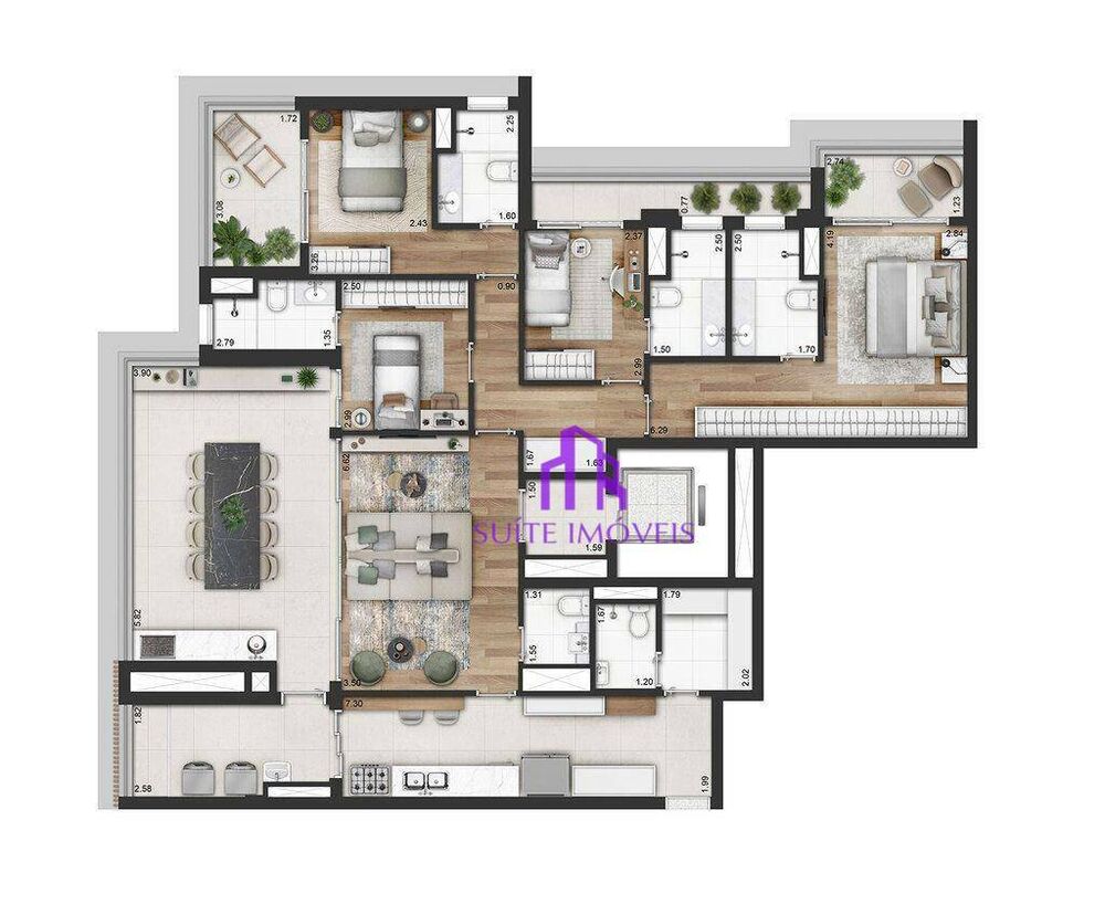 Apartamento, 3 quartos, 160 m² - Foto 12