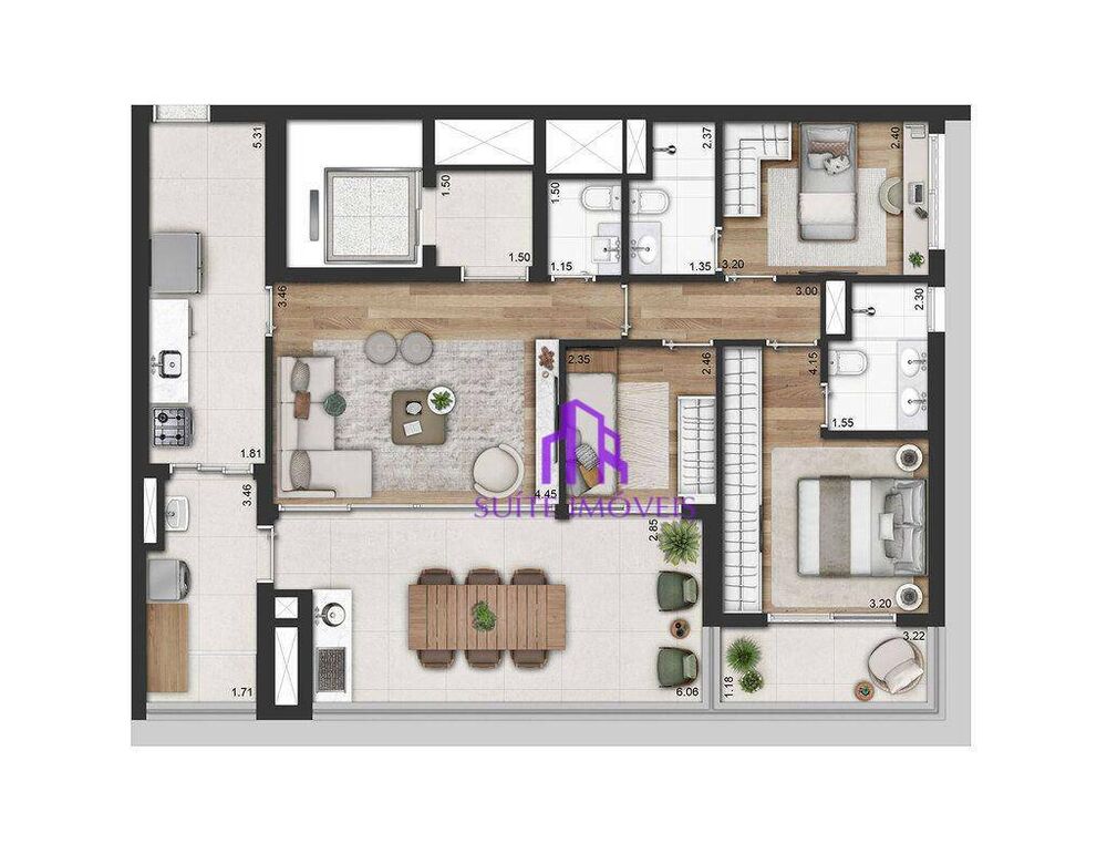 Apartamento, 3 quartos, 160 m² - Foto 13