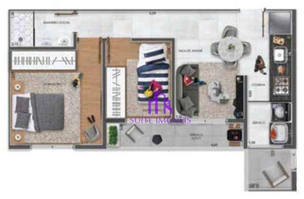 Apartamento à venda com 2 quartos, 48m² - Foto 27